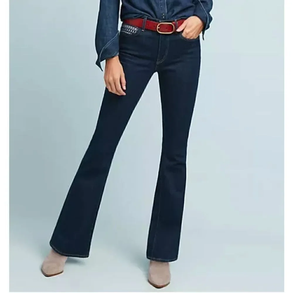 Anthropologie x Levi's Made & Crafted Stem Flare Embroidered Jeans NWT Sz. 25